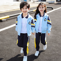 Kindergarten Garden Clothes Spring and Autumn Clothes British Style Childrens School Uniform Set Primary School Class Clothes Three Piece Sportswear Autumn