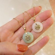 Otters-Royce Outlets Withdrawal Cabinet Clear Cabin Pick Up Leak 18k Gold Yellow Gold Foe and Tian Yuhang Pendant Lock Bone Chain