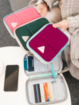 Passion bag travel portable ticket storage bag certificate bag passport holder waterproof protective cover multi-function wallet