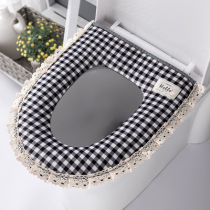 Cute plush toilet cover seat cover home warm toilet cushion cushion cover universal zipper toilet zipper