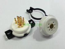 EIZZ 7 feet gold plated electronic tube holder 95 fine ceramic special suitable for 6Z46X4 6J1