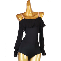 New Modern Dance Jacket One-Collar Waltz National Standard Dance Jacket Long Sleeve Latin Dance Jacket