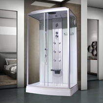 Rectangular whole shower room household tempered glass bathroom bathroom integrated toilet closed partition