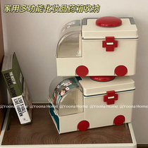 Large Capacity Home Medicine Box Creative Storage Box Bilayer Cartoon Children Emergency Medicine Box Ambulance Medical Case
