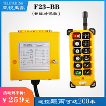 Yuding industrial wireless remote control driving crane MD double speed double hook F23-BB speed 10 keys