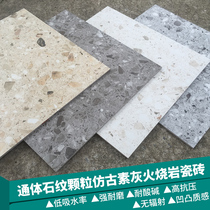 Terrazzo tiles 600x600 guest restaurant antique tiles Indoor non-slip floor tiles Gray wall tiles All-body modern