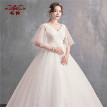 Pregnant women wedding dress 2021 new simple slim little bride high waist cover pregnant belly size fat mm200 kg