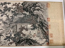 Tang Yin Songya other industry picture scroll landscape figure Chinese painting long hand scroll picture material imitation antique calligraphy painting finished copy