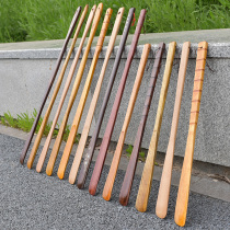 Solid wood shoes plug long handle household long shoes for long shoes to be shoe-dressed in Japanese-style Pregnant woman shoe shoes wear shoes