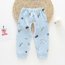 Baby Autumn Pants Pure Cotton Spring Newborn Baby Open Crotch Pants Autumn Winter Single Piece Sleeping Pants Line Pants Men And Women Children Beating Bottom Pants