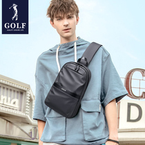 Golf Chest Bag Men Fashion Trends Mens Single Shoulder Bag Slanted Satchel Multifunction Casual Boomer Canvas Small Backpack