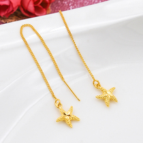 Imitation Gold SeaStar Earline Daughters Brief Joar Pendant Sarkin Temperamental Fluo Chain Woman Earshot for a long time not to fall