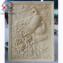 Artificial sandstone Chinese relief painting wall hanging three-dimensional FRP relief wall art sandstone relief background wall customization