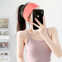 Foreign trade explosion lu the same sports hairband female sweat-absorbing running fitness yoga sweat-guiding headband antiperspirant belt hairband