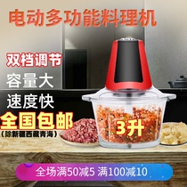 Double Gear Multifunction Small Cuisine Machine Wringing Meat Machine For home Electric Stainless Steel Plastic for Meat Filling