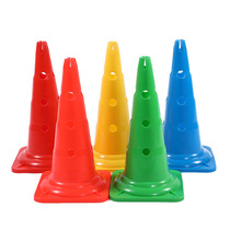 Sign barrel 52cm with hole Ice Cream tube obstacle cone bucket logo cone barrier bucket football training equipment