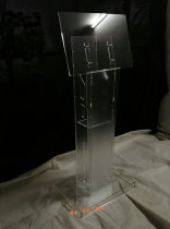  Acrylic opening and unveiling plaque display table Put plaque booth celebration display stand transparent vertical shelf