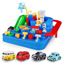 Large Yuecheng car break through the big adventure small train rail car toy puzzle multifunctional childrens birthday