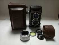 Ricoh dual anti-work normal appearance as shown in the picture Lens three without a mirror cover hood leather bag 
