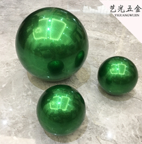Green ball Stainless steel ball Hollow ball Stage exhibition window decorative ball Hanging decorative ball Color ball