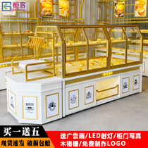 Bread cabinet bread display cabinet side cabinet pastry counter cake shop model commercial shelf display rack