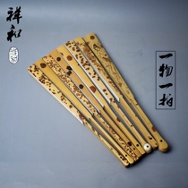 The fine craftsman sticks to the beam and scrapes the bamboo and the red Xiangfei the Princess of Yunnan plays a folding fan and the precious and fragrant Mei Lufeng Eye jade core Su pure hand
