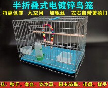  Medium and large flying galvanized parrot bird cage starling tiger skin peony bold breeding breeding large bird cage