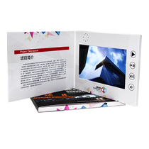 Sales custom production 7 inch video greeting card BBK invitation player innovative electronic photo album music