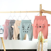 2022 baby pants spring autumn new children casual long pants male and female child great pp pants baby high waist and belly protection pants tide