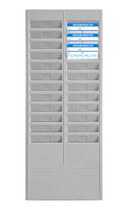 Attendance card shelf attendance machine clock clock employee attendance card shelf 24-bit card slot plastic iron slot