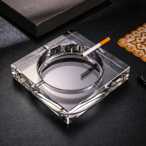 Creative personality trend fashion crystal ashtray atmospheric simple home living room office glass ashtray customization