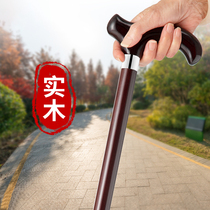 Anti-slip Claus crutch elderly wood stick cane wooden column stick elderly light turn zhang Zhu hand Alpenstock