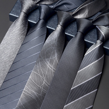 8cm руки галстук мужчина бизнес одежда жених профессия работа темно серый черный прилив молния
