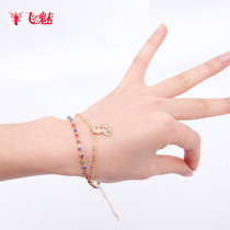 Flying charm belly dance bracelet stage performance accessories colorful diamond-studded Bell bracelet dance accessories Joker