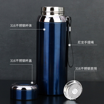 Large capacity 316 stainless steel thermos cup outdoor portable car kettle 1000ml Tea Cup for men and women custom lettering
