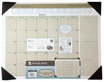 AT-A-GLANCE Visual Organizer Recycled Executive Desk