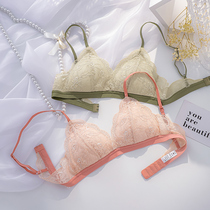 Chang Xiang Shi French underwear womens ultra-thin summer small chest gathered anti-sagging no rim sexy triangle cup bra