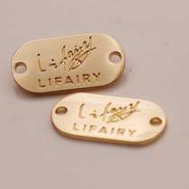 Shengzhi clothing label Clothing trademark custom metal small label LOGO label Scarf clothing tag