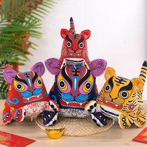2022 Genuine Year of the Tiger Mascot Doll Plush Toy Cloth Art Tiger Chinese Style Tiger Doll Children Doll Gift