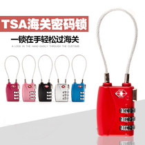 Overseas Customs lock tsa combination lock lever luggage suitcase anti-theft lock check lock luggage padlock