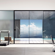 ROSERY Rose island panoramic door M5 high-end whole house custom glass partition door meeting room leisure room