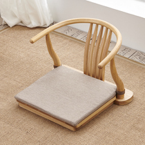 Tatami chair back chair Japanese style and room chair bed seat with armrest floor floating window chair stool without foot Kang chair