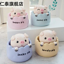  Pig car decoration goddess cute pig office desktop car interior decoration creative personality shaking head doll