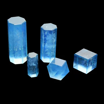 ☆超綺麗K9藍水晶☆六角柱超巨大2.4kg高310mm台座