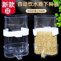 Bird drinking fountain feeder parrot automatic feeding tank anti-sprinkling box Starling water feeder bird cage Accessories Supplies