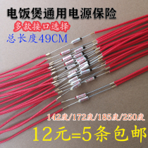 Electric pressure cooker Rice cooker temperature fuse 10A 185 degree electric pressure cooker with wire fuse
