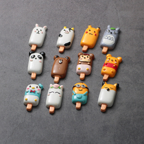 Cartoon ice cream ice cream popsicle miniature food play mini model kitchen supermarket game home simulation super small toy