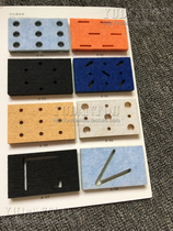 Acoustic material Polyester fiber perforated sound-absorbing board Cinema KTV recording studio wall decoration sound insulation material