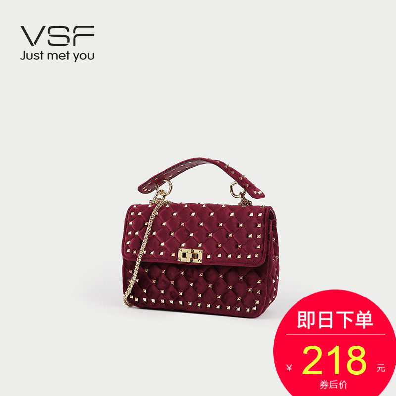 VSF Hong Kong Chao Ling Chain Baggage Girls New Type Baijan Handbag Fashion Single Shoulder Slant Baggage in 2019