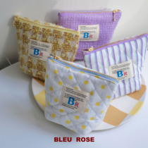 BLEU et ROSE (dumpling bag)Original ins three-dimensional cute coin purse storage bag hand-held cosmetic bag